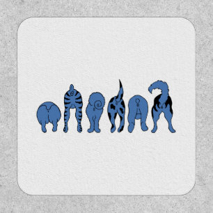 Blue Dog Butts Patch