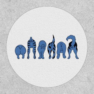 Blue Dog Butts Patch