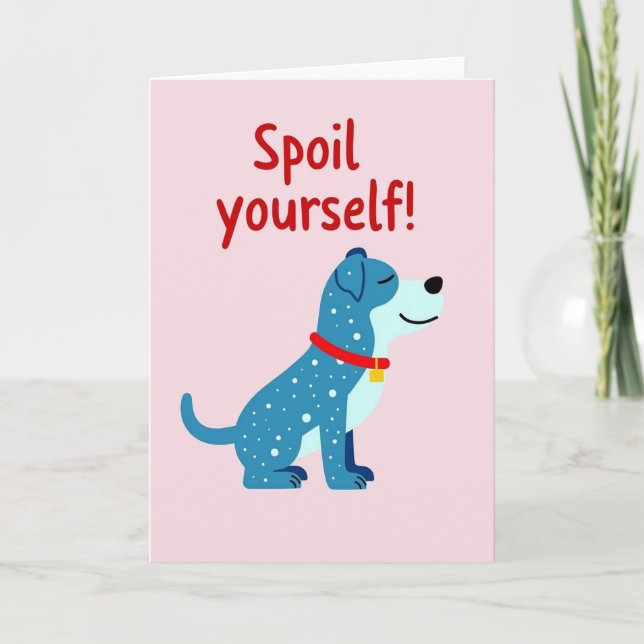 Blue Dog Delightful Mother Card (Front)