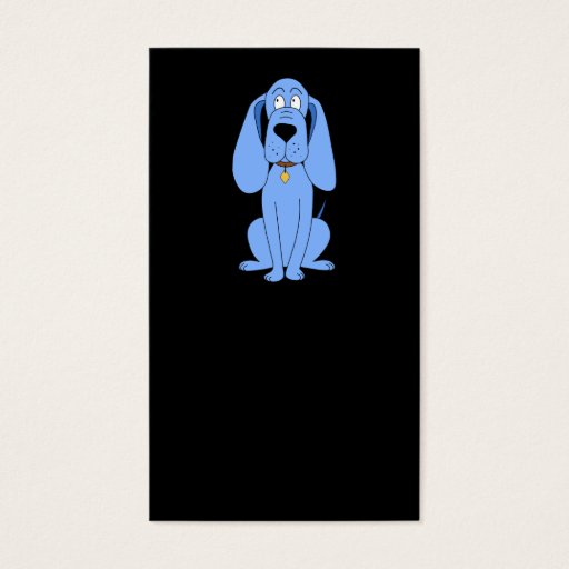 Customizable Blue Dog. Hound. Business Cards