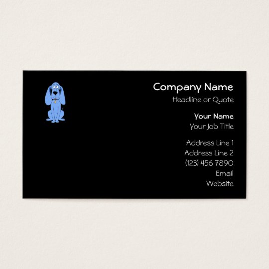 Blue Dog. Hound. Business Card