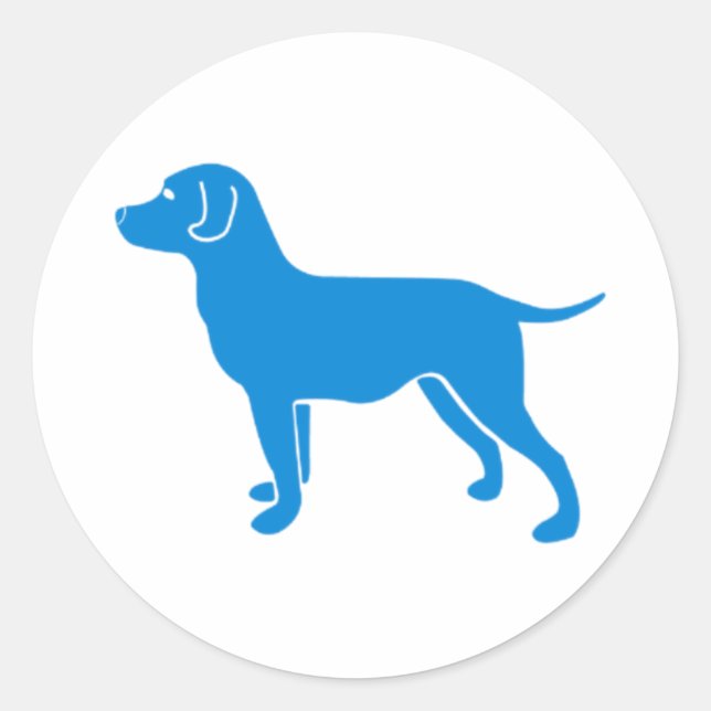 Blue Dog Lover Vinyl Sticker for Laptops, Water (Front)
