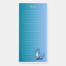 Blue Dog Magnetic Notepad