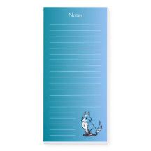 Blue Dog Magnetic Notepad
