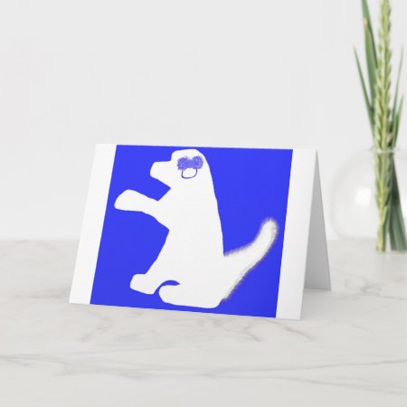 Blue Dog New Pet Card