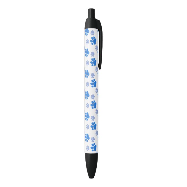 Blue Dog Paw Print Simple Animal Lover Puppies Pen (Bottom (Vertical))