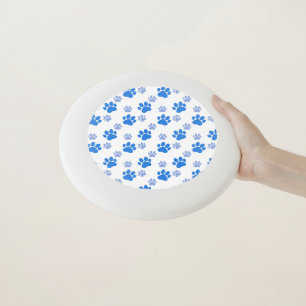 Blue Dog Paw Print Simple Animal Lover Puppies Wham-O Frisbee