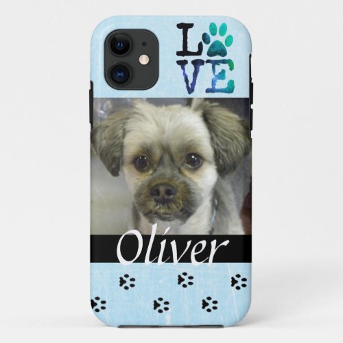 Blue Dog Photo Personalized Cell Phone Case