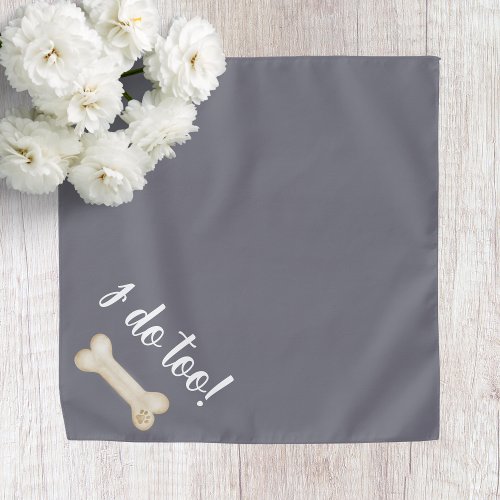 Blue Dog Wedding Bandana