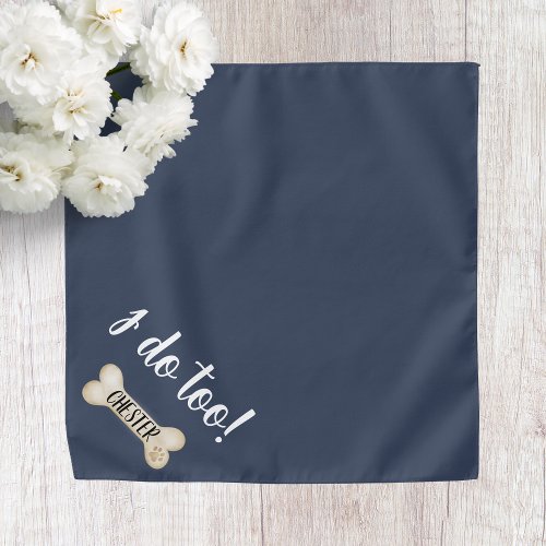 Blue Dog Wedding Bandana