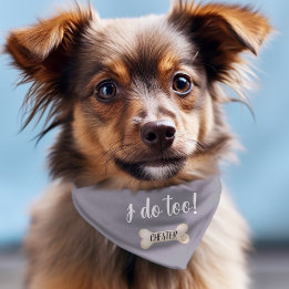 Blue Dog Wedding Bandanas