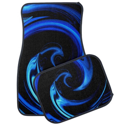 Blue Dolphin Abstract Car Mats