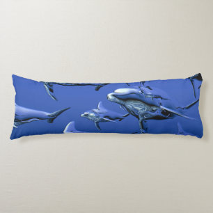 Blue Dolphin Body Pillow