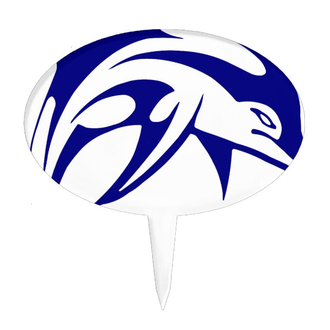Blue Dolphin Cake Topper (Front)