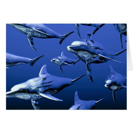 Blue Dolphin Cards (Front Horizontal)