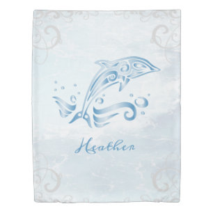 Blue Dolphin Duvet Cover