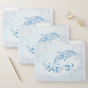 Blue Dolphin File Folders