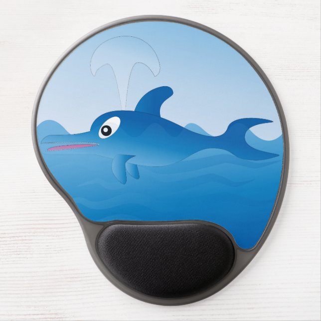 Blue Dolphin Gel Mouse Pad (Front)