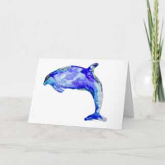 Blue Dolphin Greeting Card