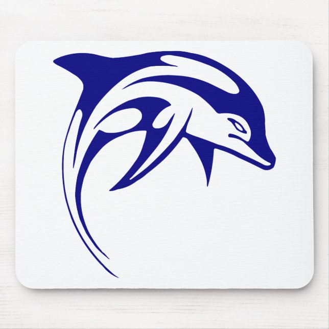 Blue Dolphin Mouse Pad (Front)