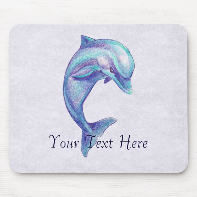 Blue Dolphin Mousepad (Front)