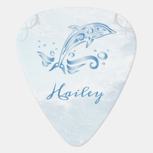 Blue Dolphin Personalized Guitar Pick