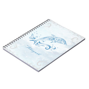 Blue Dolphin Personalized Notebook