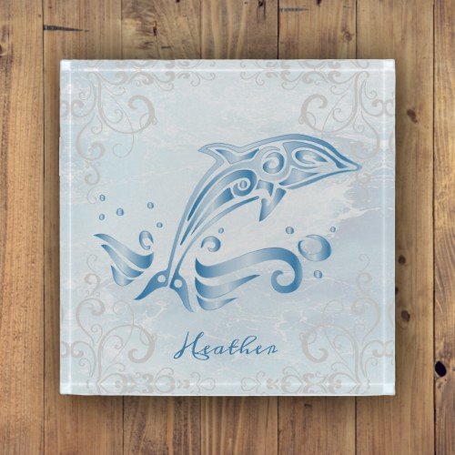 Blue Dolphin Personalized Paperweight