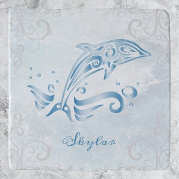 Blue Dolphin Personalized Trivet