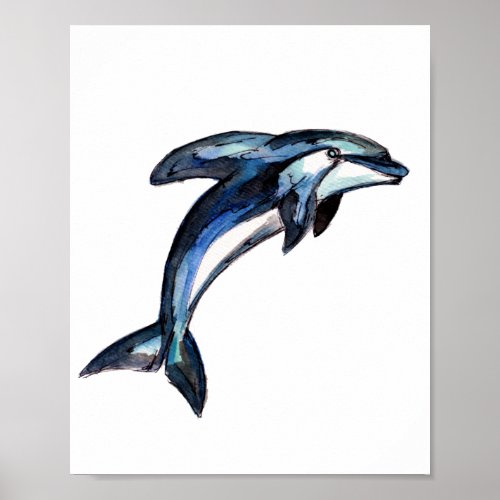 Blue Dolphin Poster
