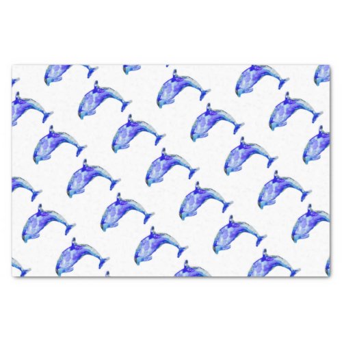 Blue Dolphin Tissue Paper