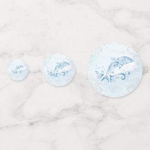 Blue Dolphin Wedding Table Confetti