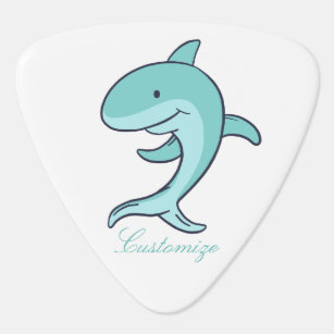 Blue Dolphins Leaping Thunder_Cove Guitar Pick