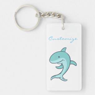 Blue Dolphins Leaping Thunder_Cove Keychain