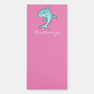 Blue Dolphins Leaping Thunder_Cove Magnetic Notepad