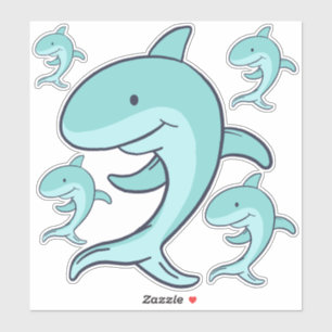 Blue Dolphins Leaping Thunder_Cove Sticker