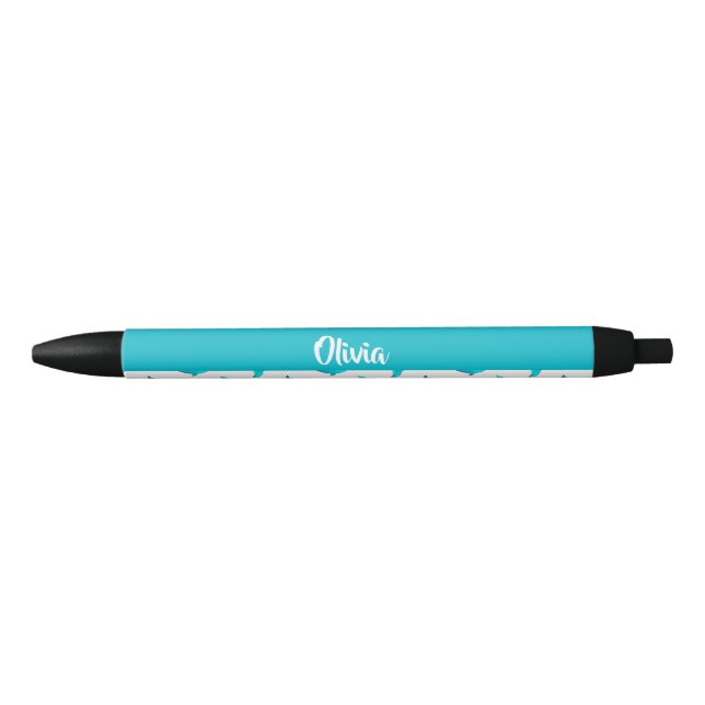 Blue dolphins on white pen (Front)