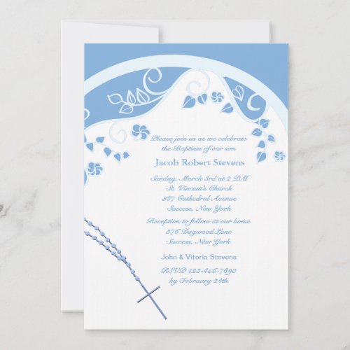 Blue Dome Religious Invitation