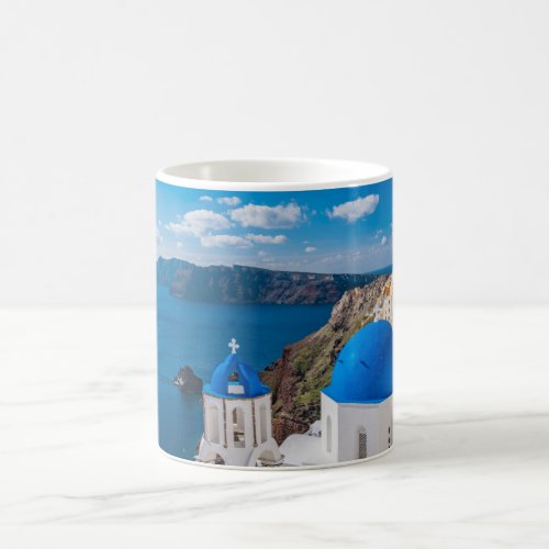 Blue Domes of Santorini Coffee Mug