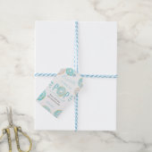 Blue Donut Baby Pop it When She Pops Gift Tags (With Twine)