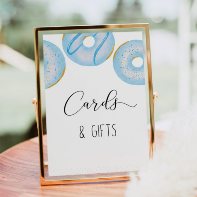 Blue donut baby sprinkle cards and gifts poster (Creator Uploaded)