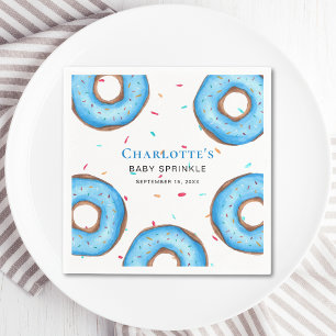 Blue Donut Baby Sprinkle Napkins