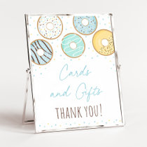 Blue Donut Cards & Gifts Birthday Sign