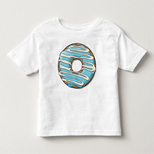 Blue Donut, Doughnut, Icing, Frosting, Glaze Toddler T-shirt (Front)