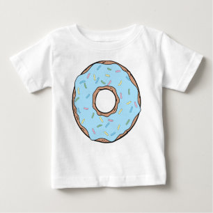 Blue Donut, Doughnut, Icing, Sprinkles, Frosting Baby T-Shirt