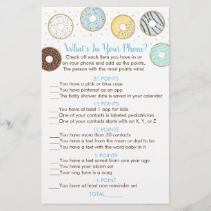 Blue Donut What's In Your Phone Shower Game