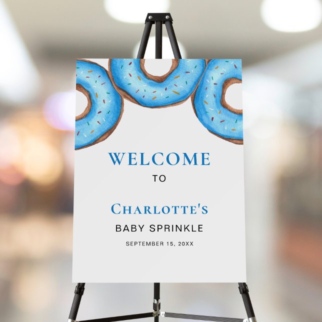Blue Donuts Baby Sprinkle Welcome Sign (Creator Uploaded)