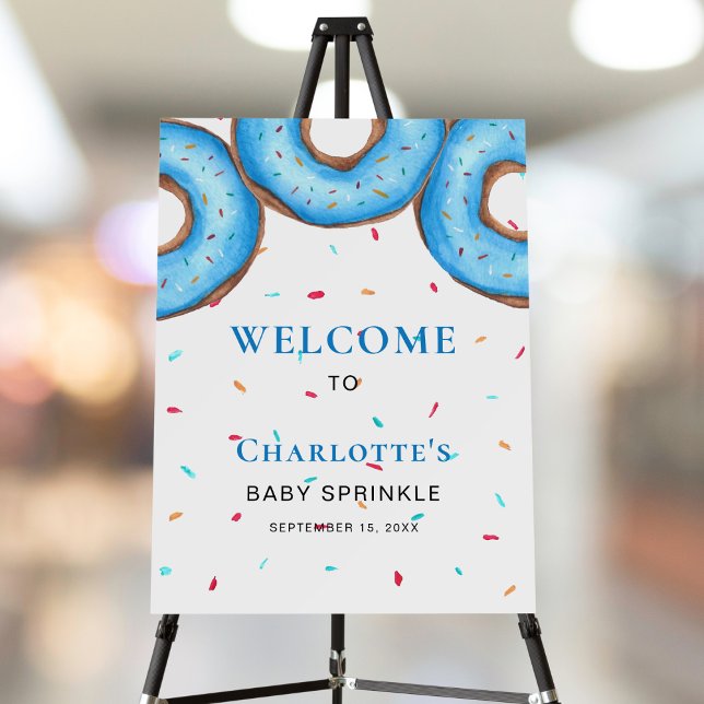 Blue Donuts Baby Sprinkle Welcome Sign (Creator Uploaded)