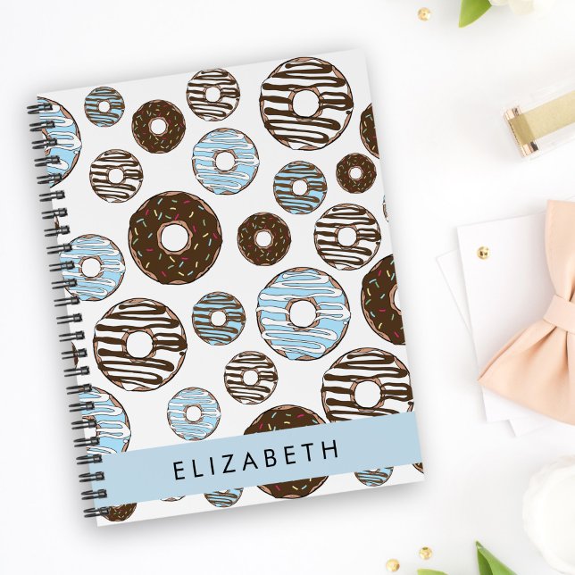 Blue Donuts, Brown Donuts, Sprinkles, Your Name Planner (Creator Uploaded)