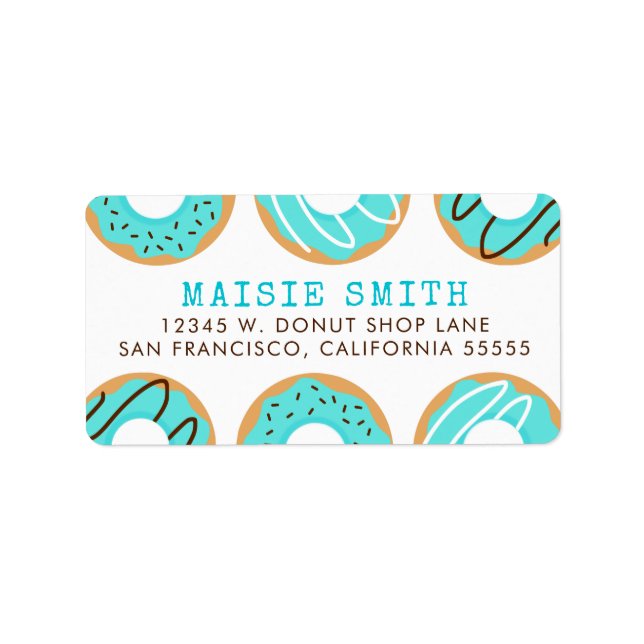 Blue Donuts Label (Front)